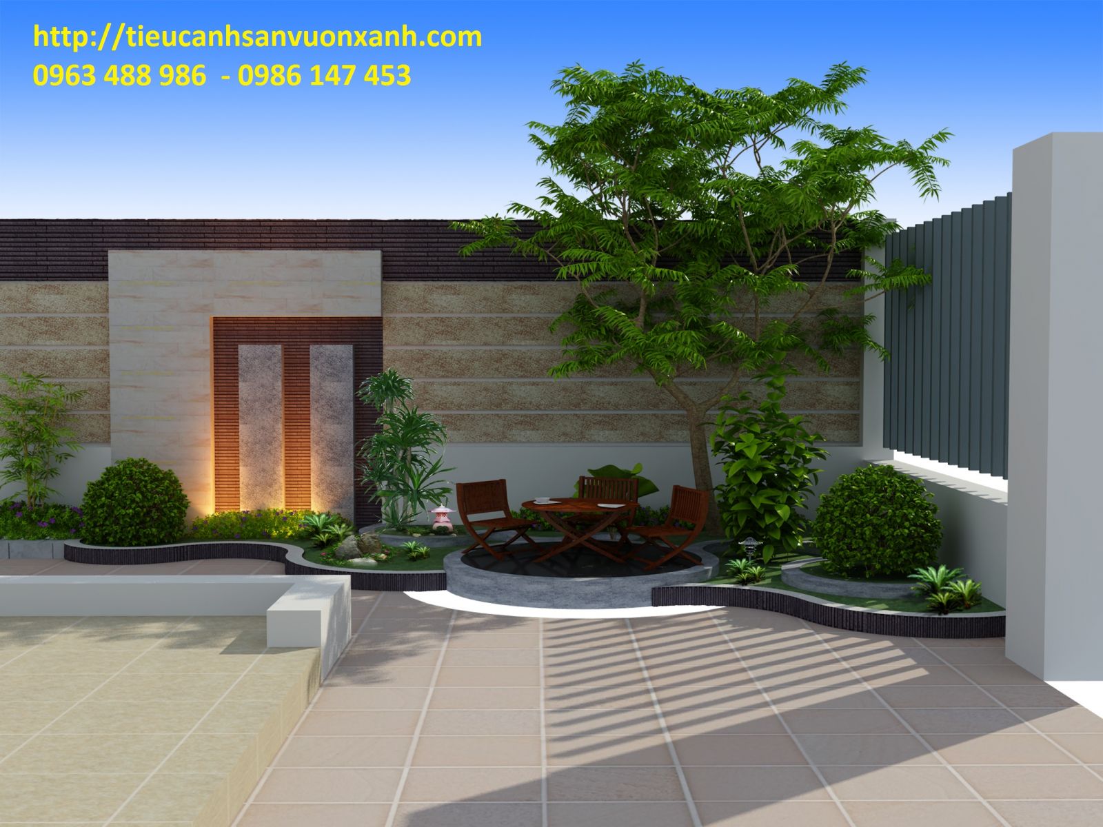 thi cong tieu canh san vườn 0963 488 986  - 0986 147 453